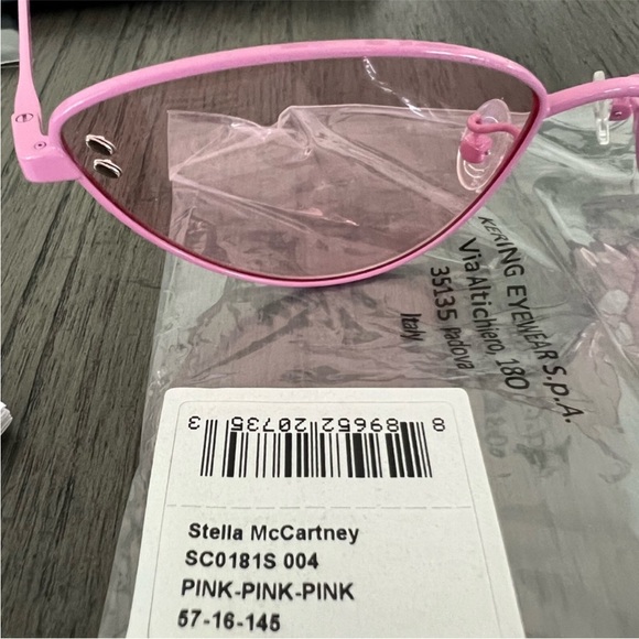 STELLA MCCARTNEY Pink Cat Eye Ladies Sunglasses - Picture 6 of 8